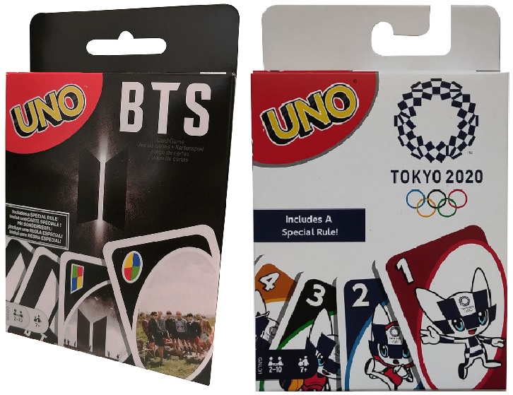 Mattel Games UNO GDG35 KPopBand BTS oder GNL01 Tokio Olympia 2020